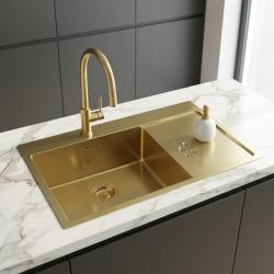 gold-kitchen-sink-with-faucet